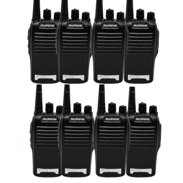 8 Rádios Comunicadores Baofeng BF-777S