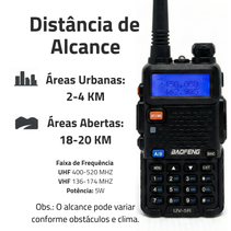 8 Rádio Comunicador Baofeng UV-5R