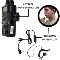 8 Rádio Comunicador Baofeng UV-5R