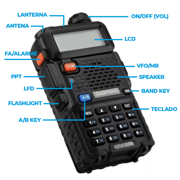 Rádio Comunicador Baofeng UV-5R