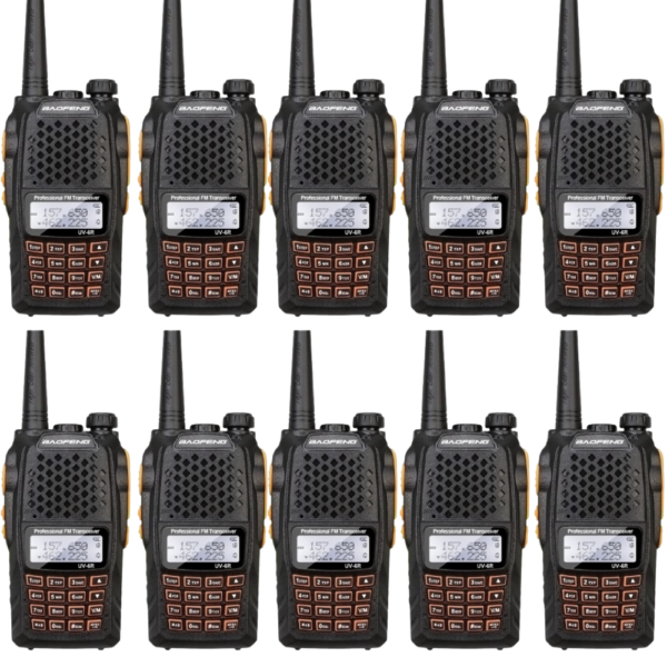 kit 10 rádios baofeng uv-6r